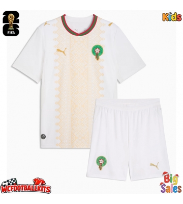 Morocco Replica Away Stadium Kit for Kids World Cup 2026 Short Sleeve (+ pants)